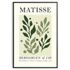 Abstract paper cut-out shapes in white and gray by Matisse