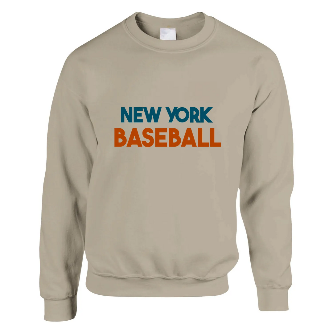 Unisex sweater featuring a minimalist New York baseball graphic