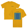 T-shirt featuring a graphic of a tennis player serving at the US Open