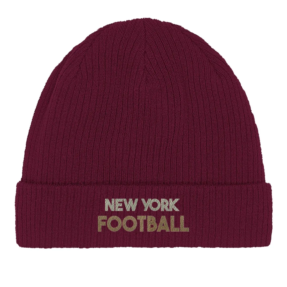 Beanie featuring an embroidered New York Football graphic