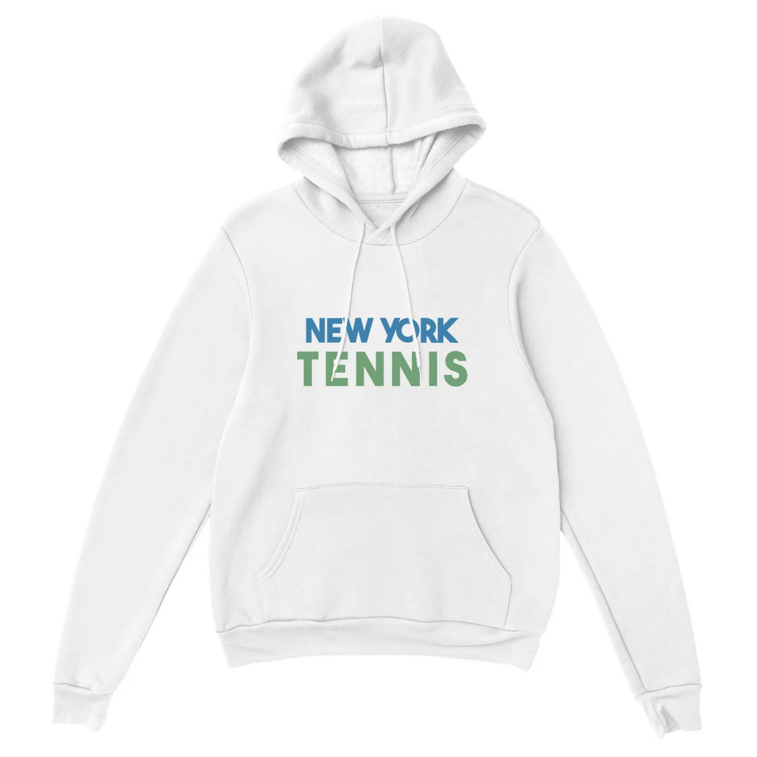 Hoodie featuring a printed logo of New York Tennis