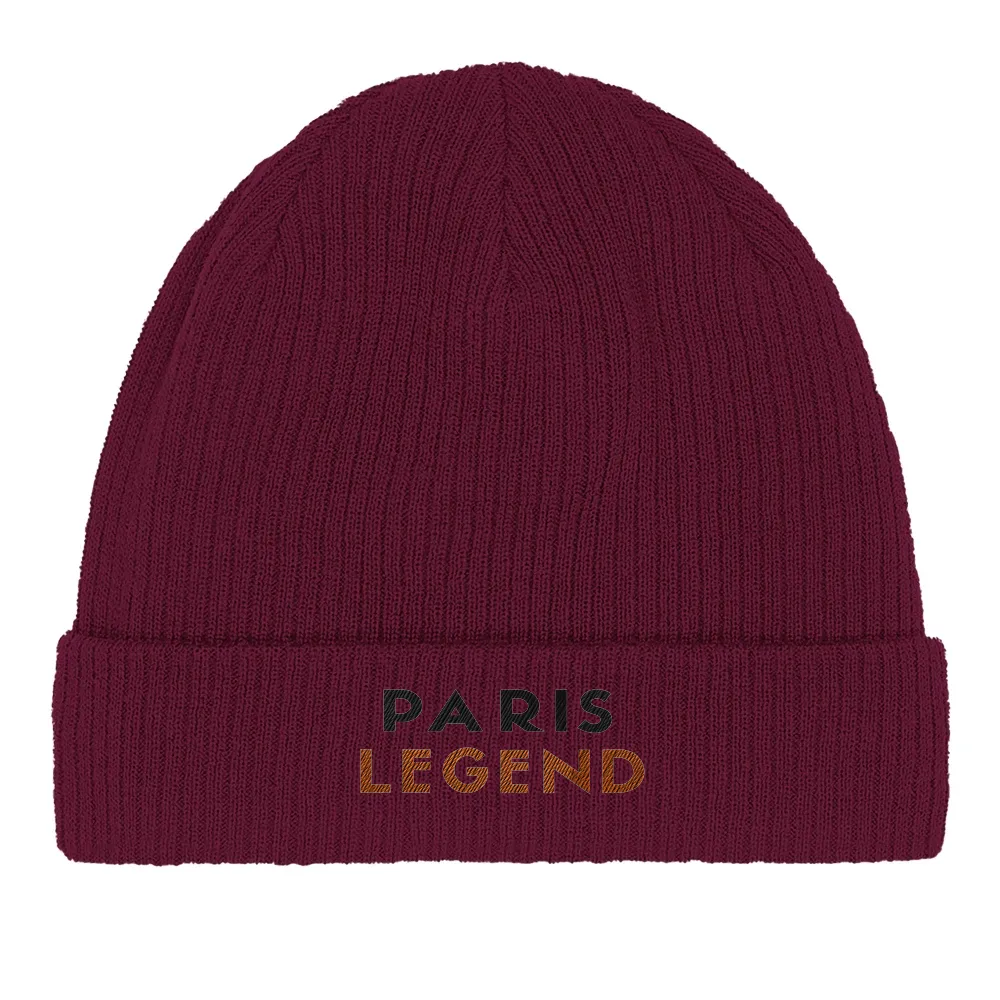 Embroidered beanie featuring a Tennis Paris Legend design