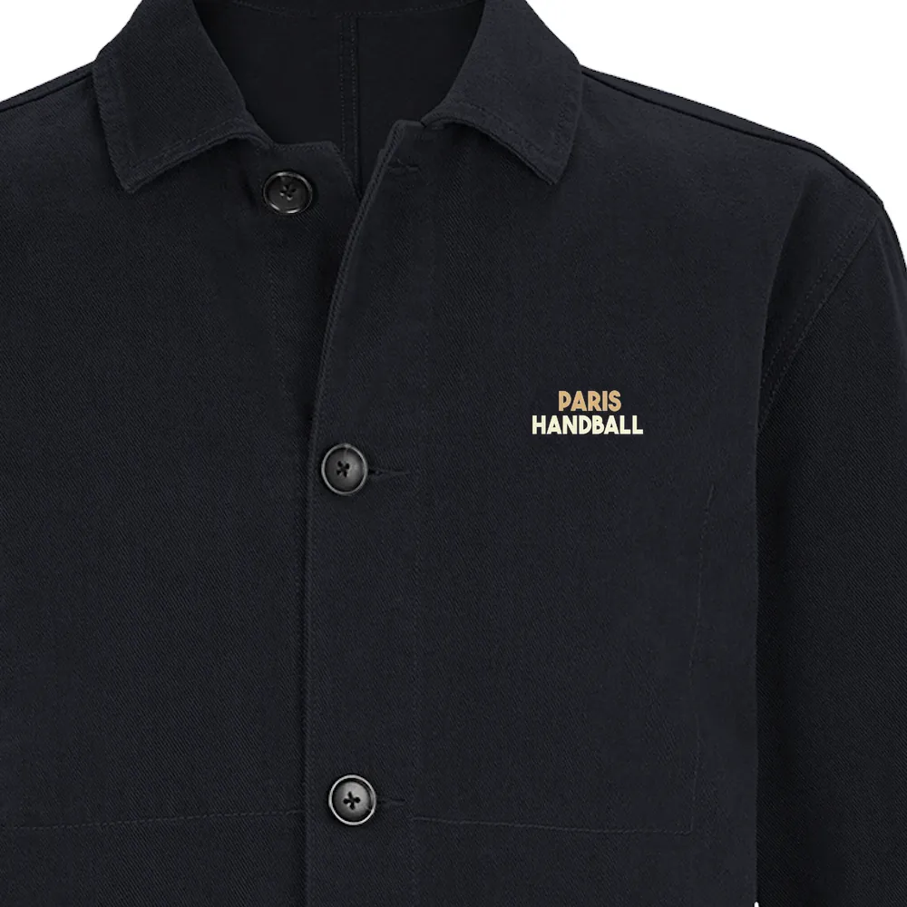 Embroidered jacket featuring a 'Paris Handball 2' logo design