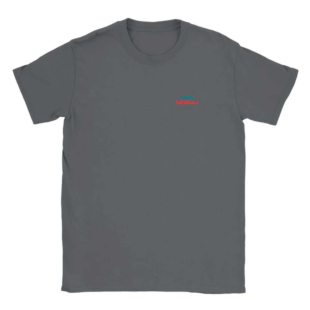 T-shirt featuring an embroidered design of Paris handball team emblem