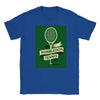T-shirt featuring a graphic of a tennis racket and Wimbledon logo
