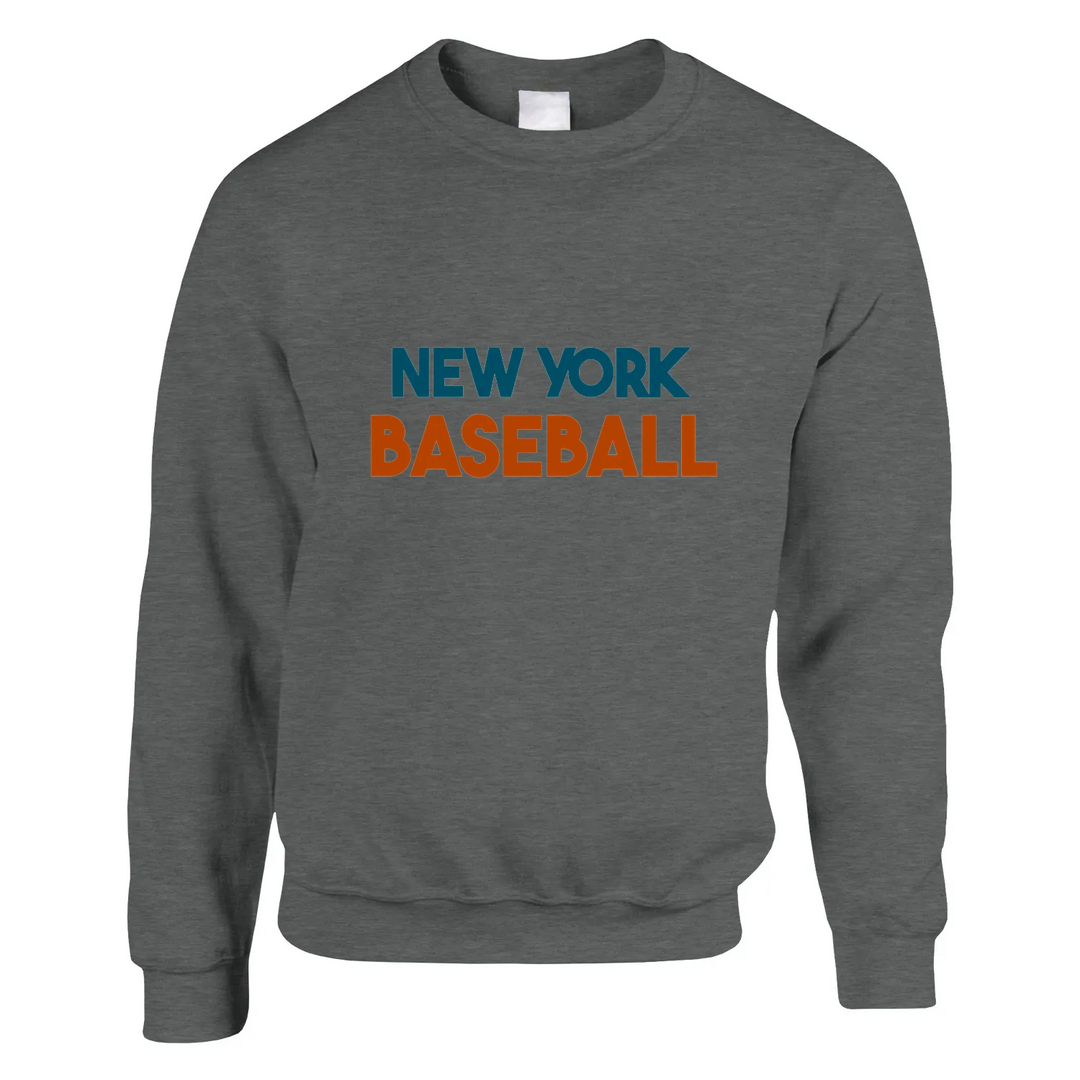 Unisex sweater featuring a minimalist New York baseball graphic