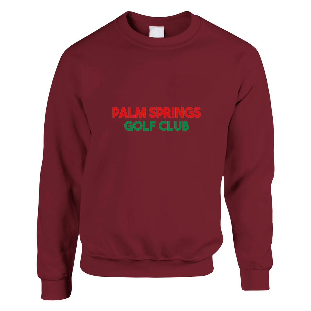 Unisex sweater featuring the Palm Spring Golf Club logo in a bold design