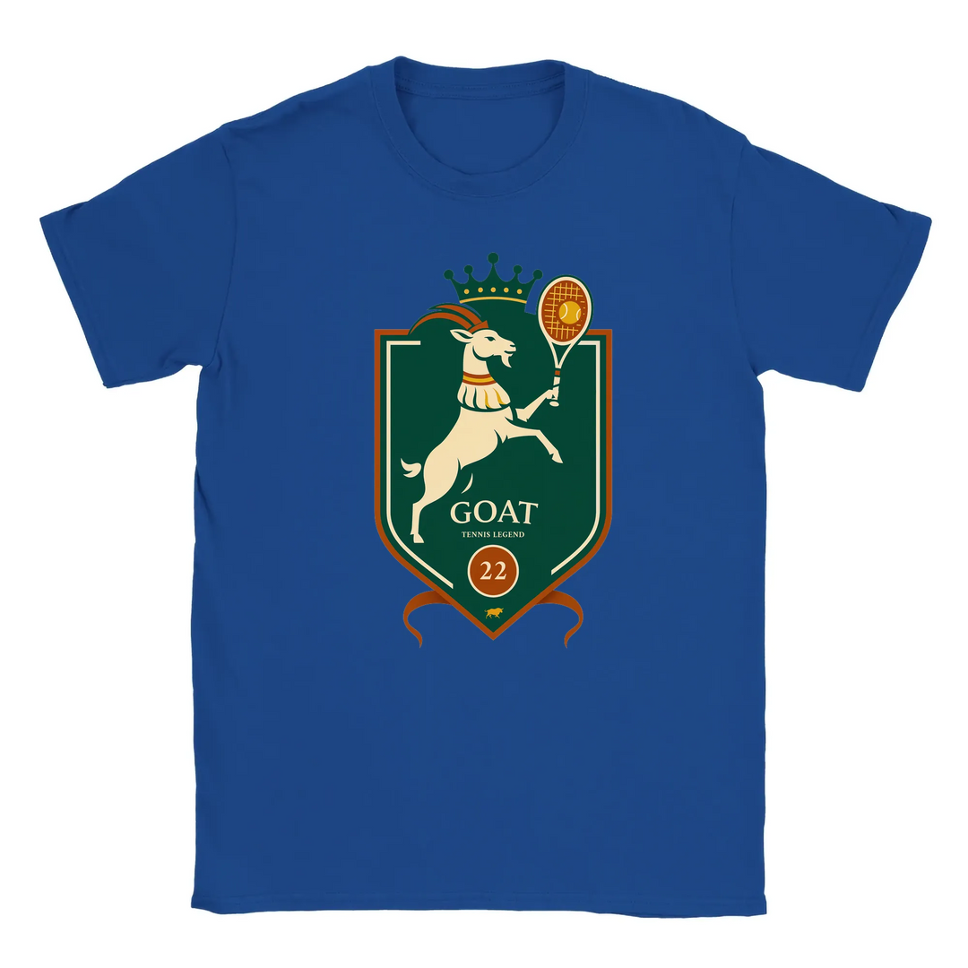 T-shirt featuring a graphic of Rafael Nadal playing tennis
