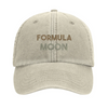 Cap featuring an embroidered Formula 1 Moon design in a vintage style