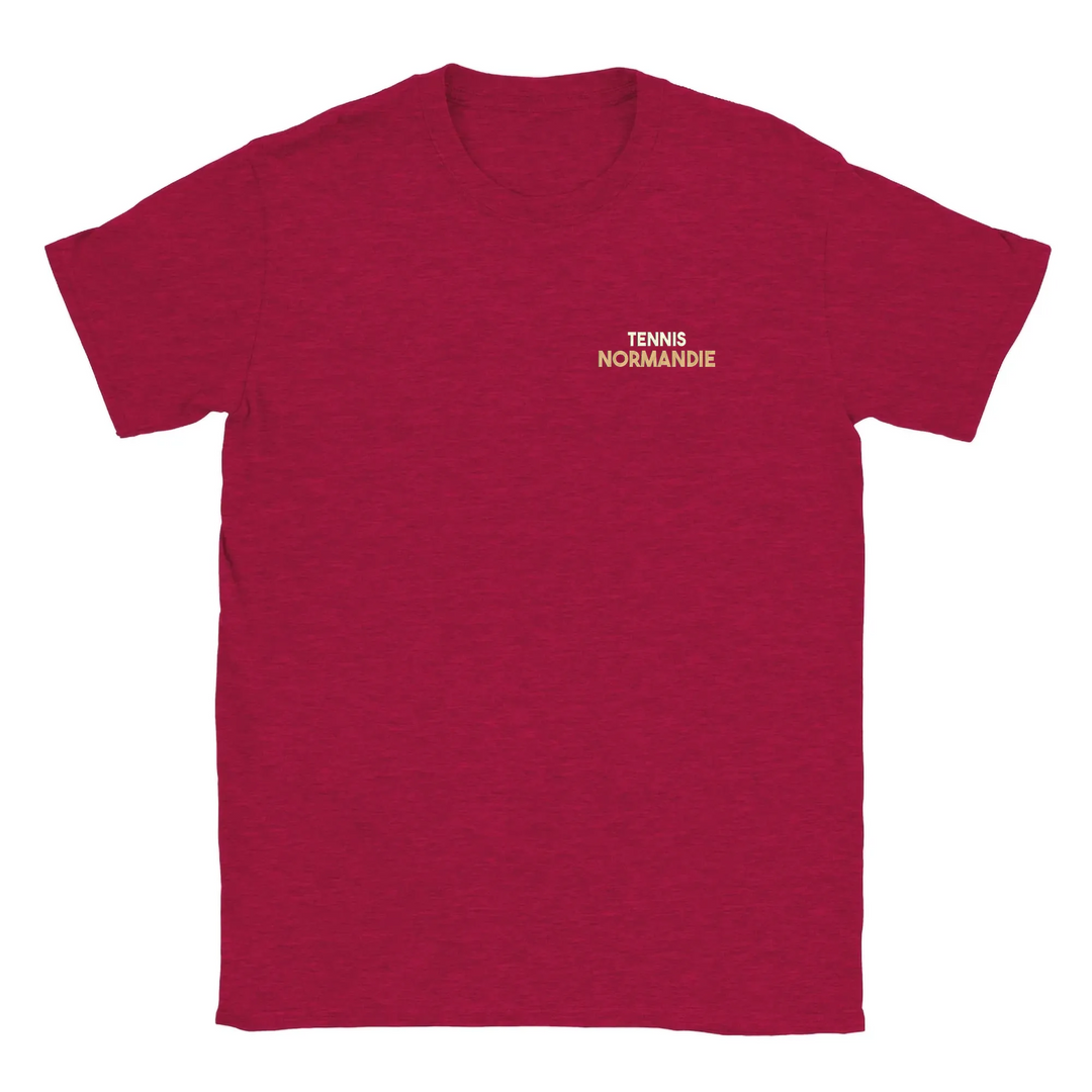 T-shirt featuring an embroidered Tennis Normandie logo on the chest