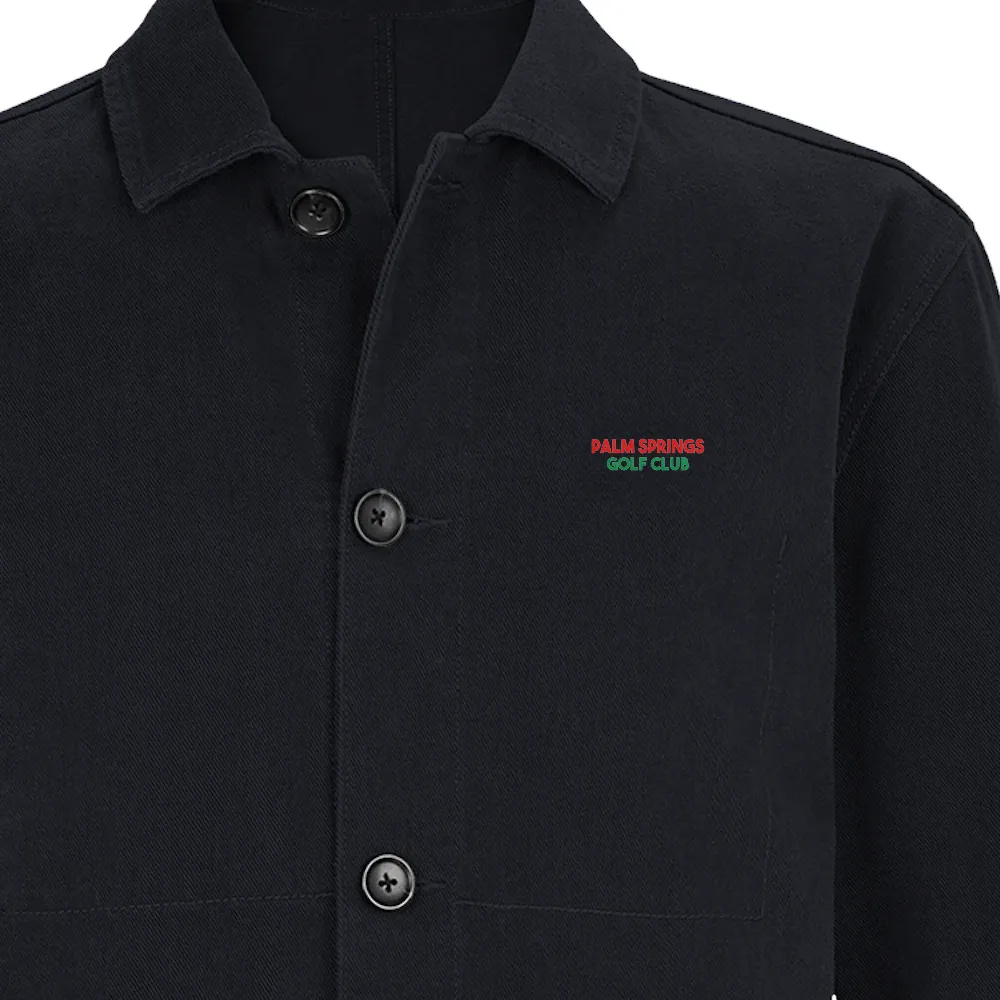 Embroidered jacket featuring the Palm Spring Golf Club logo on the chest