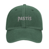 Gorra bordada con el logo de Pastis Marseille en un estilo vintage