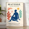 Abstract composition of cut-out shapes in white and orange by Matisse