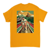 T-shirt featuring a graphic of the Milano–Sanremo cycling race