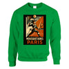 Crewneck sweater featuring a graphic of Mousquetaires Paris Tennis logo