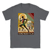 T-shirt featuring a graphic design inspired by the Rome Marathon