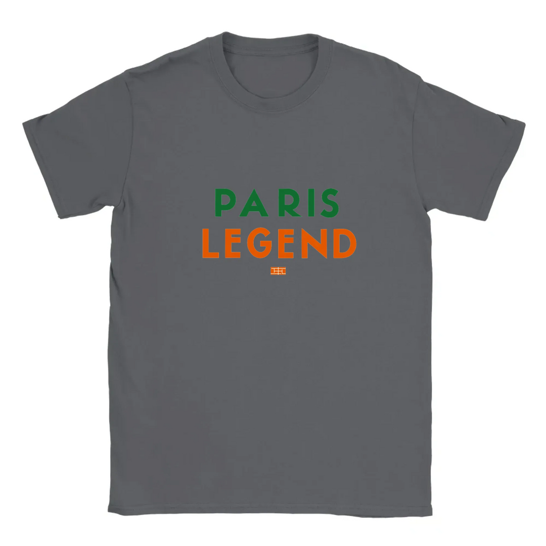 T-shirt featuring a tennis graphic inspired by Paris
