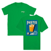 T-shirt featuring a graphic of a cocktail glass with Pastis Marseille branding