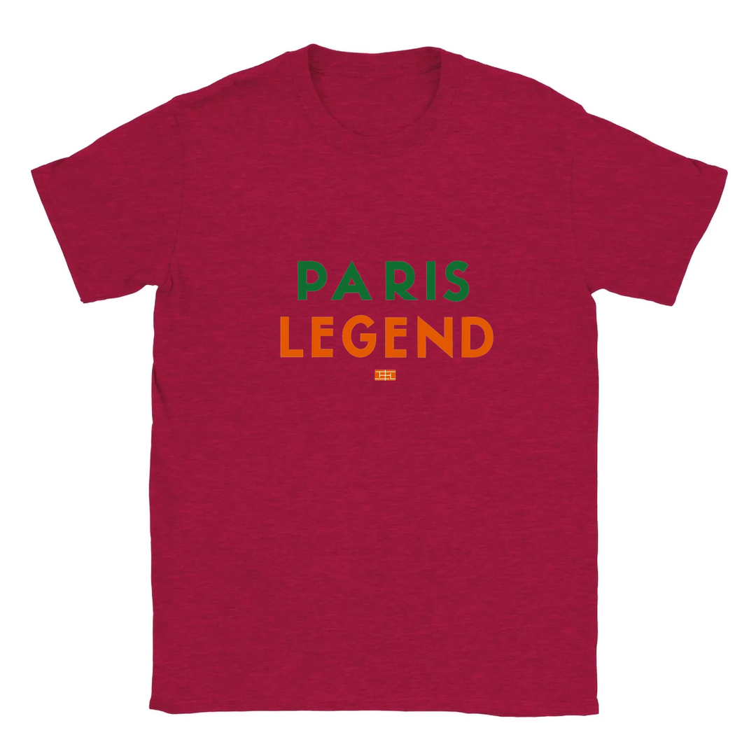 T-shirt featuring a tennis graphic inspired by Paris