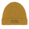 Embroidered beanie featuring a tennis design inspired by Paris.