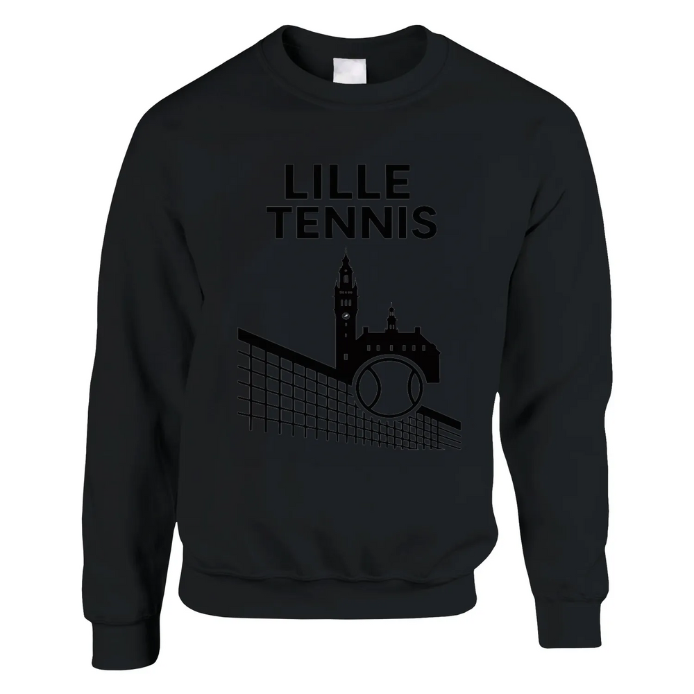 Unisex sweater featuring a graphic print of Lille Tennis