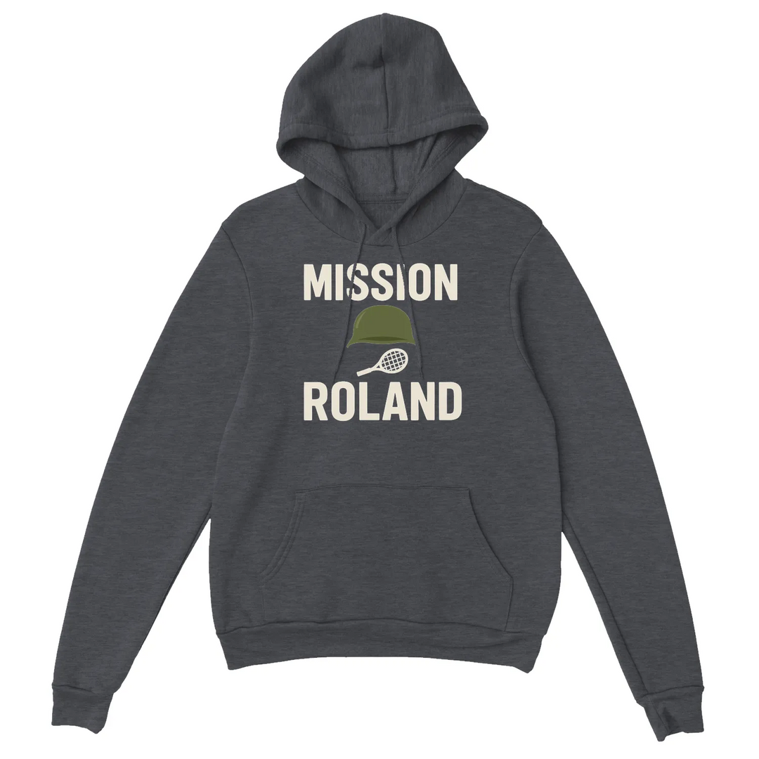 Bluza z kapturem z logo Mission Roland Tennis w odważnym wzorze graficznym