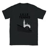 T-shirt featuring a graphic of a tennis player in action