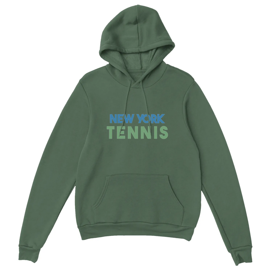 Hoodie featuring a printed logo of New York Tennis