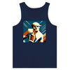 Tank top featuring an illustration of an American football helmet