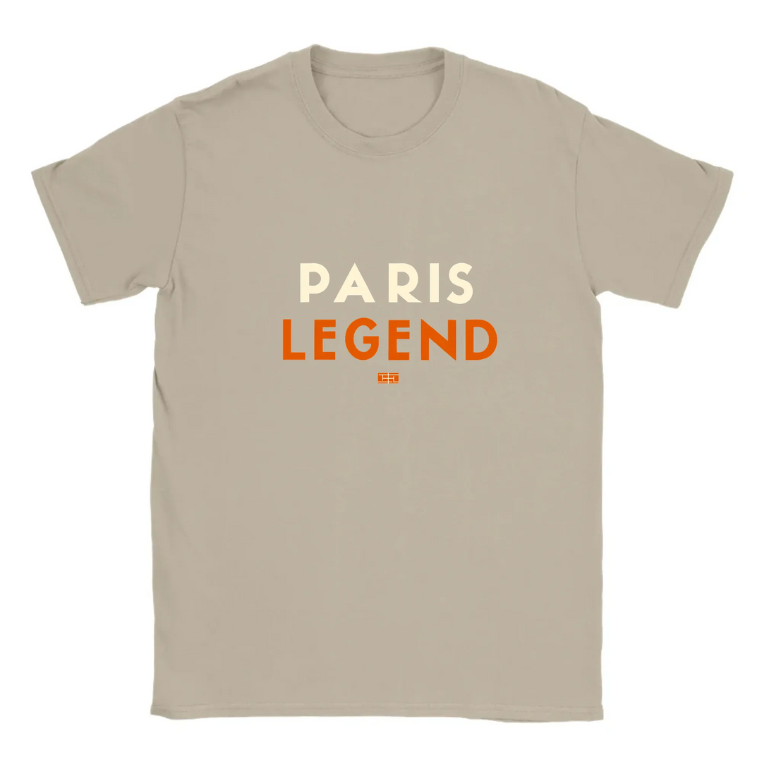 T-shirt with a typographic design celebrating tennis in Paris