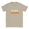 T-shirt with a typographic design celebrating tennis in Paris