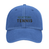 Embroidered cap featuring a vintage New York Tennis logo