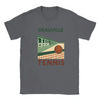 T-shirt featuring a graphic of tennis rackets and balls with Deauville text