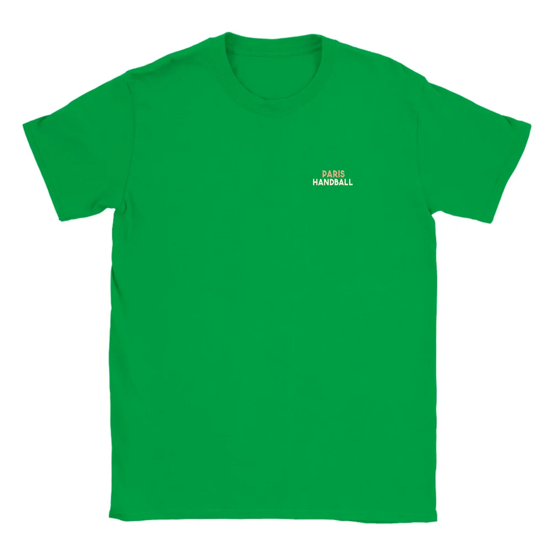 T-shirt featuring an embroidered design of Paris Handball 1 logo