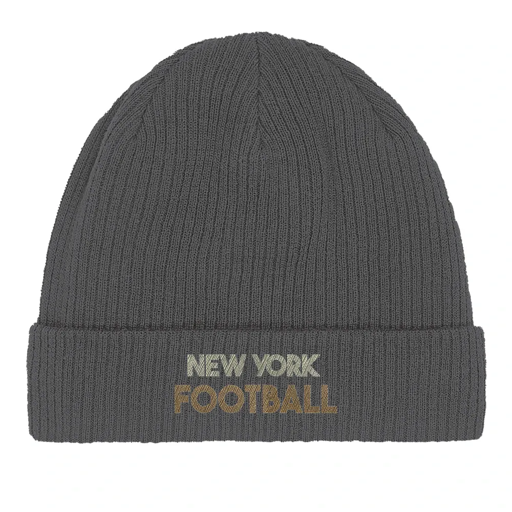 Beanie featuring an embroidered New York Football graphic