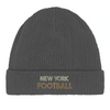Beanie featuring an embroidered New York Football graphic