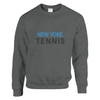 Unisex sweater with a graphic of a tennis player in New York