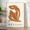 Abstract cutout of a reclining nude in blue and white tones