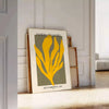 Poster showing Matisse white and orange cut-paper abstract composition