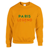 Crewneck sweater featuring a graphic print of a tennis player in Paris