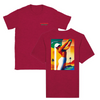 T-shirt featuring a graphic of a golf scene in Palm Springs