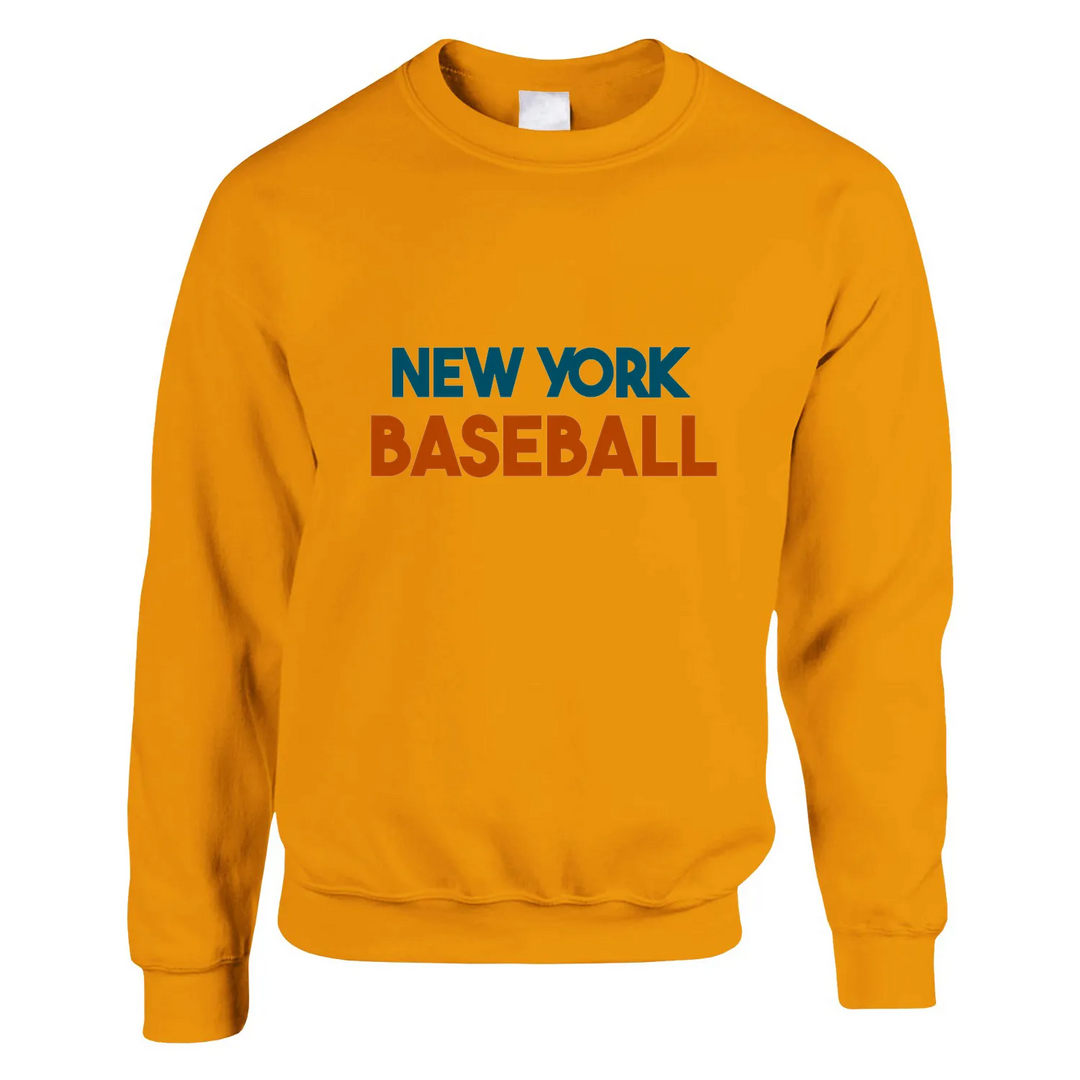 Unisex sweater featuring a minimalist New York baseball graphic