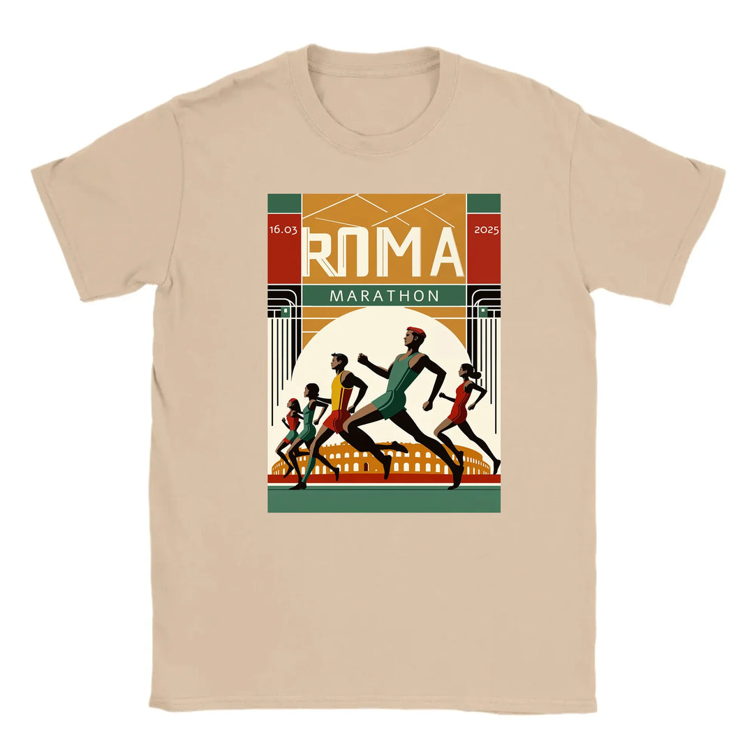 T-Shirt mit einem Grafikdesign des Logos des Rom-Marathons 6