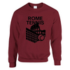 Sweater featuring a graphic of tennis players in Rome