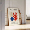 Poster Matisse Papiers Découpés abstrakte Formen grau und orange
