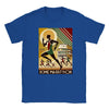 T-shirt featuring a graphic design inspired by the Rome Marathon