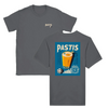 T-shirt featuring a graphic of a cocktail glass with Pastis Marseille branding