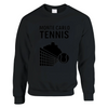 Sweater featuring a graphic print of tennis elements inspired by Monte Carlo