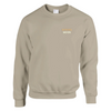 Embroidered sweater featuring a rowing moon design on the chest