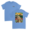 T-shirt featuring a graphic of the Milano–Sanremo cycling race